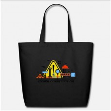 Under Construction Black Eco-Friendly Tote Bag